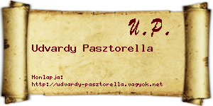 Udvardy Pasztorella névjegykártya
